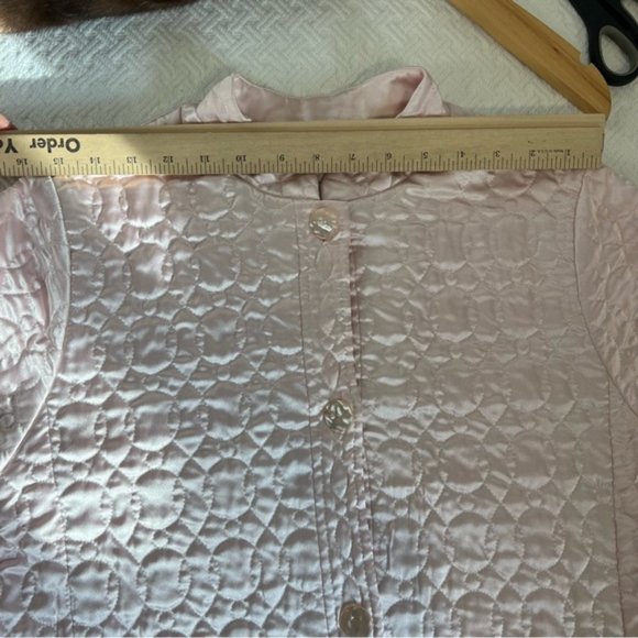 Oscar de la Renta for Neiman Marcus Quilted Pink Robe trench coat - Picture 10 of 15